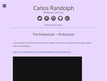 Tablet Screenshot of carlosrandolph.com